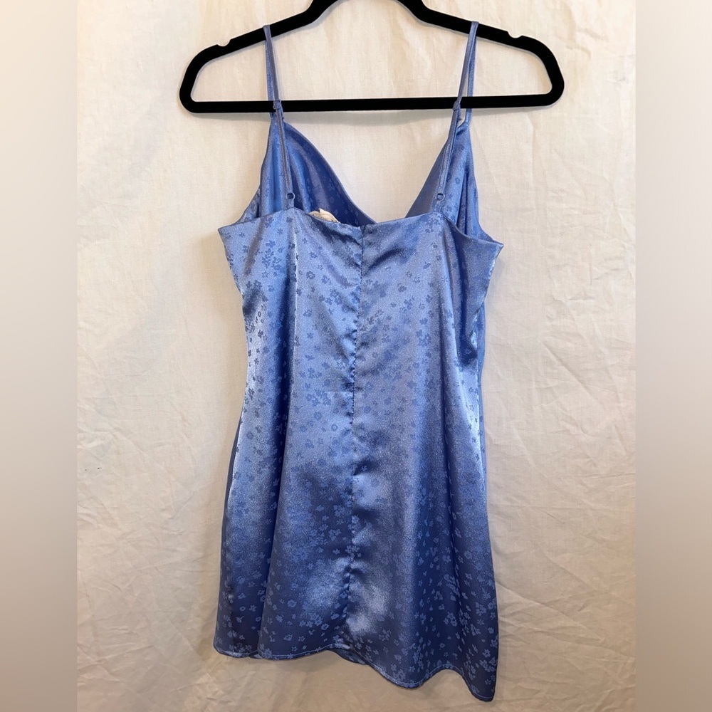 LA Hearts Blue Satin Dress - Picture 2 of 3